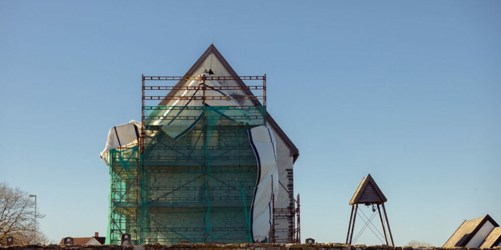 Murmester Meling og arbeid Sørbø kirke